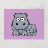 Baby Hippo Famille, Safari sauvage mignon