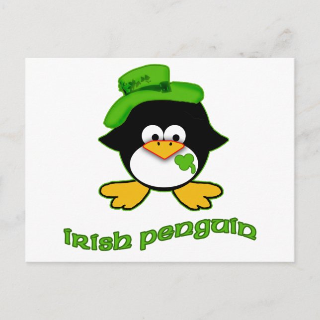 Carte Postale Baby Irish Penguin (Devant)