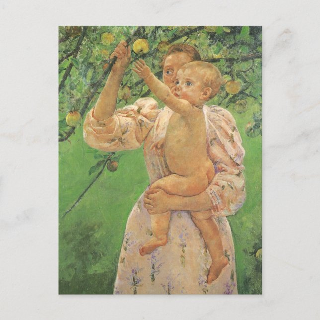 Carte Postale Baby Reaching for an Apple par Mary Cassatt (Devant)