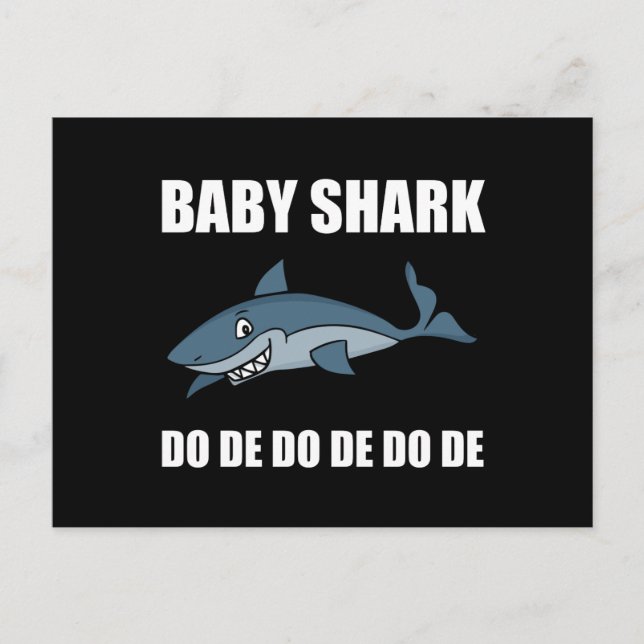 Carte Postale Baby Shark (Devant)