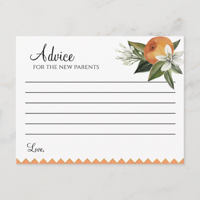 Carte Postale Baby shower Clementine (Devant)