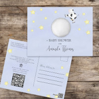 Baby shower QR Code Cadeau Registre Crème crèche r