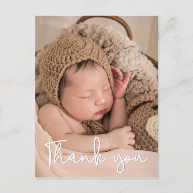 Carte Postale Baby shower Vertical de Photographie Nouveau-né Me (Devant)
