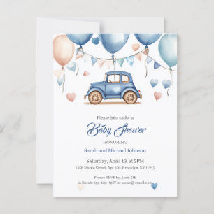 Carte postale Baby shower Vintage personnalisées