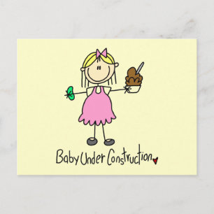 Carte Postale Baby Under Construction Tshirts et cadeaux