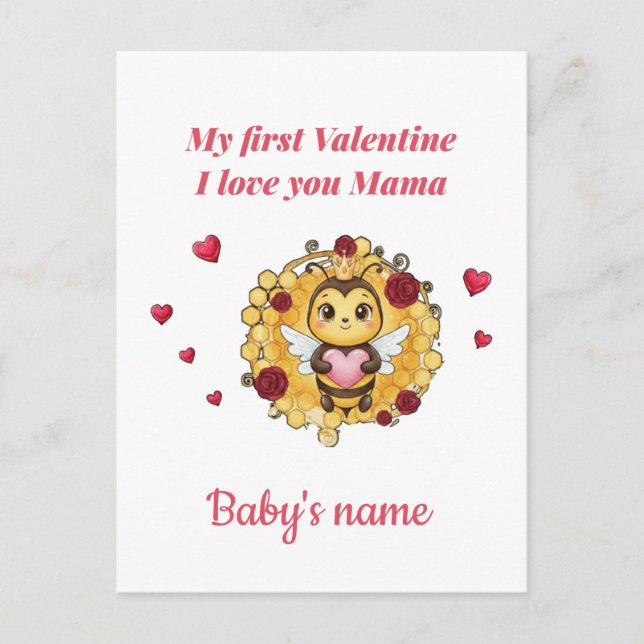 Carte Postale Baby's First valentine (Devant)
