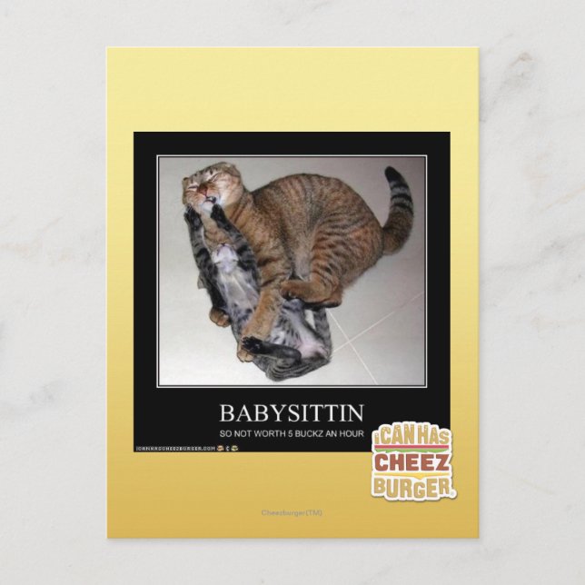 Carte Postale Babysittin (Devant)