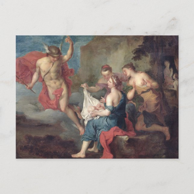 Carte Postale Bacchus Livré aux Nymphes de Nysa (Devant)