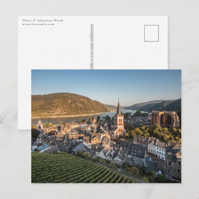 Carte Postale Bacharach Allemagne (Devant / Derrière)