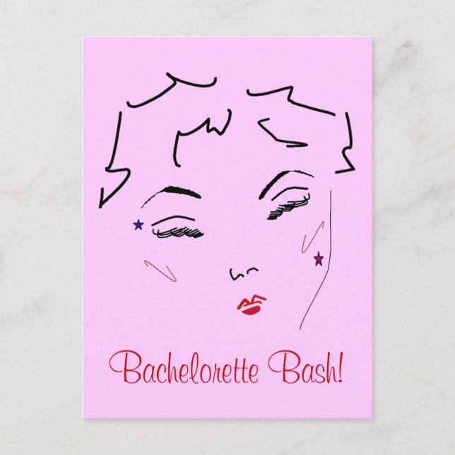 Carte Postale Bachelorette Bash (Devant)