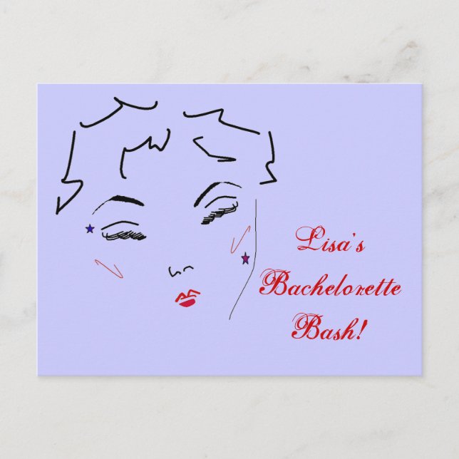 Carte Postale Bachelorette Bash (Devant)