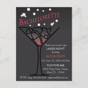 Carte Postale Bachelorette invitation