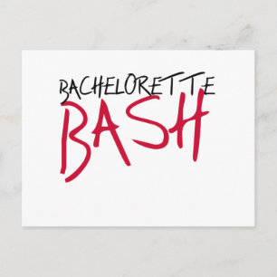 Carte Postale Bachelorette Noir/Rouge