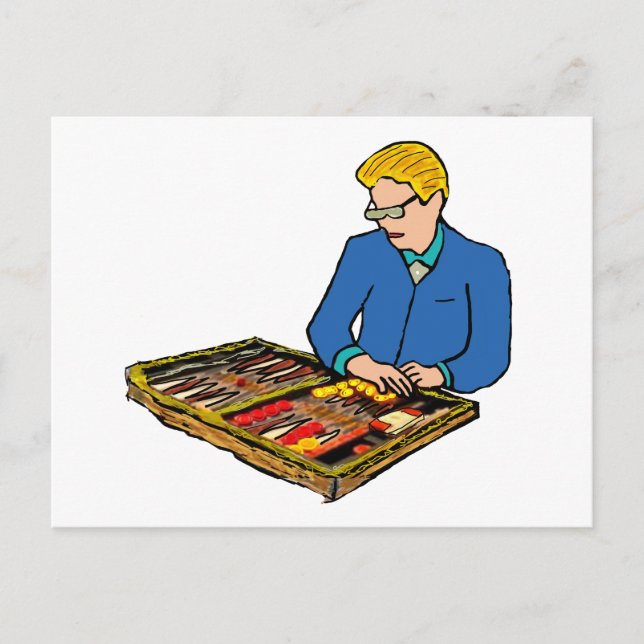 Carte Postale Backgammon (Devant)