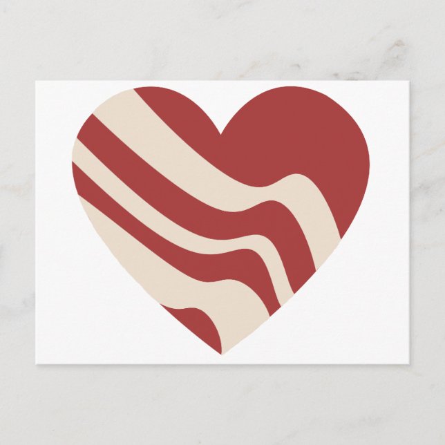 Carte Postale Bacon Heart (Devant)
