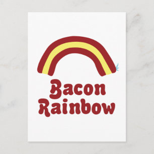 Carte Postale Bacon Rainbow