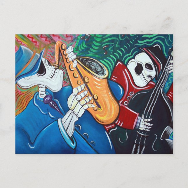 Carte Postale Bad Blues Bone Band (Devant)