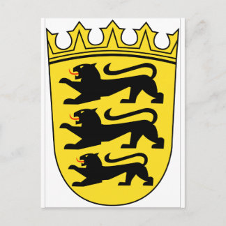 Carte Postale Bade-Wurtemberg (Allemagne) Armoiries