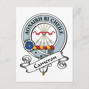 Carte Postale Badge de clan Cameron