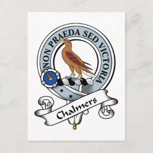 Carte Postale Badge de clan Chalmers