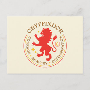 Carte Postale Badge de la Fierté de la maison de lion rouge GRYF