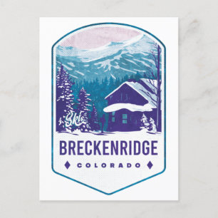 Carte Postale Badge de ski Breckenridge Colorado