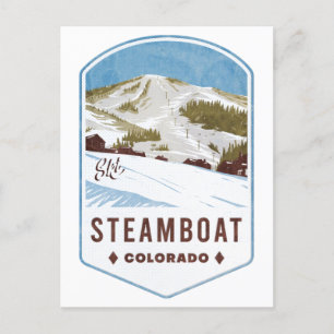 Carte Postale Badge de ski du Colorado