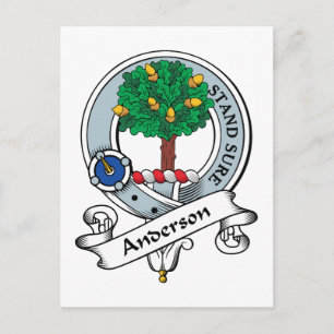 Carte Postale Badge du clan Anderson