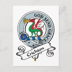 Carte Postale Badge du clan Crichton