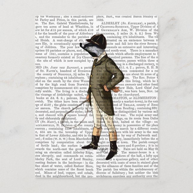 Carte Postale Badger Le Rider Complet (Devant)