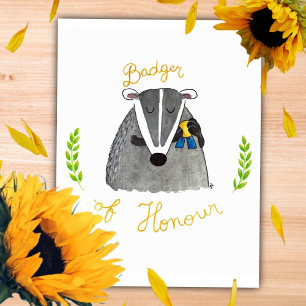 Carte postale Badger of Honor par Nicole Janes