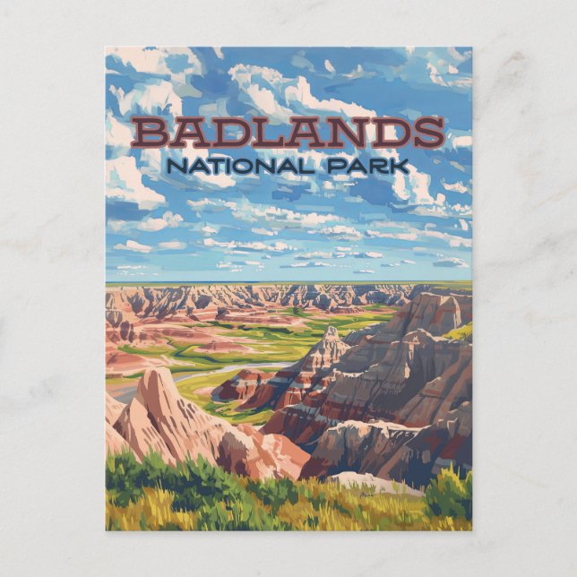 Carte Postale Badlands National Park South Dakota Landcape (Devant)