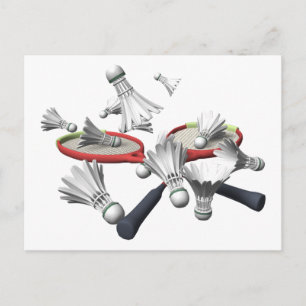 Carte Postale Badminton