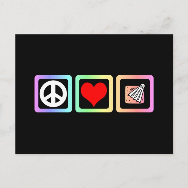 Carte Postale Badminton (Devant)