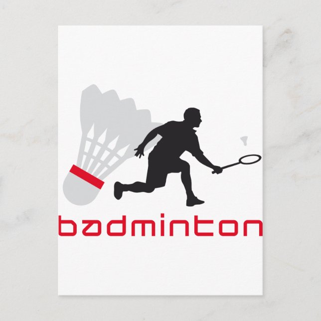 Carte Postale badminton (Devant)