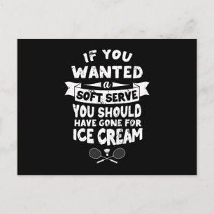 Carte Postale Badminton Shirt Joke Soft Sert Citation Badminton
