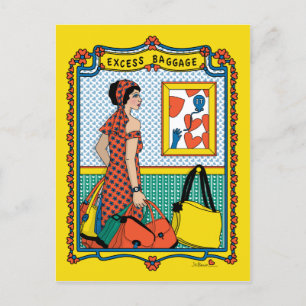 Carte postale Bagages_B_ excédentaire