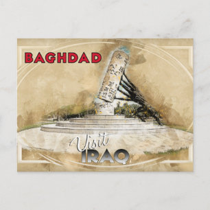 Carte Postale Bagdad, visite Irak