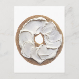 Carte Postale Bagel with Cream Cheese