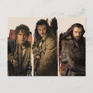 CARTE POSTALE BAGGINS™, BARD THE BOWMAN™ & THORIN OAKENSHIELD™