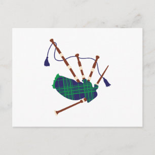 Carte Postale Bagpipes écossais