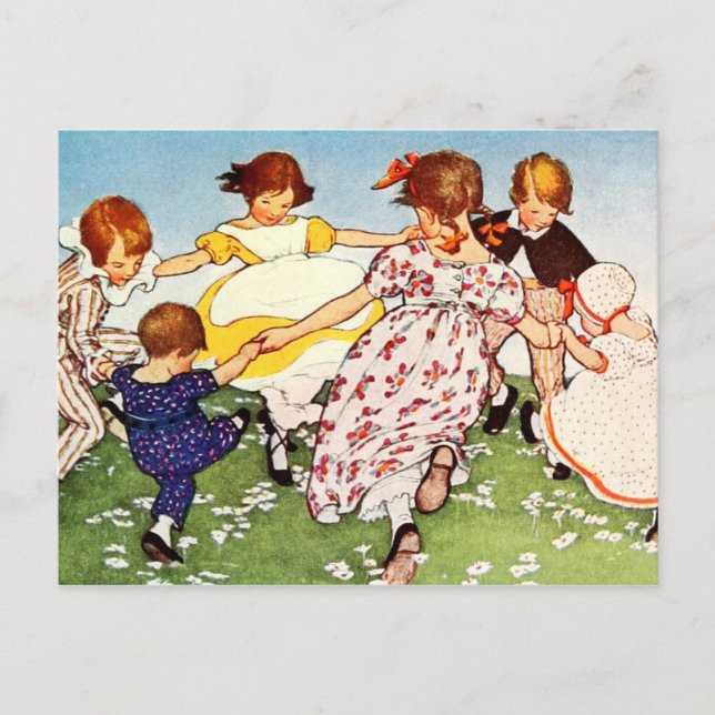 Carte Postale Bague d'un anneau de Roses (Devant)