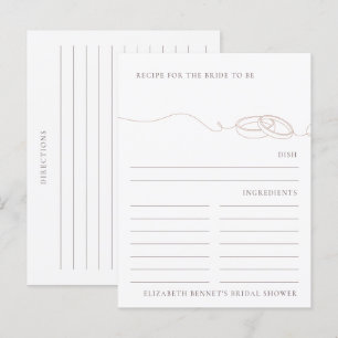 Carte Postale Bagues de mariage rose saumon demande de recette p