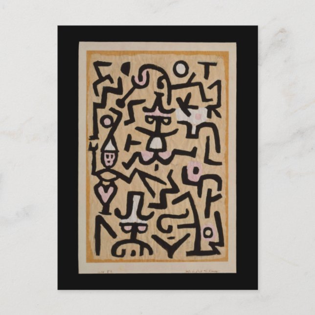 Carte Postale Baguette de l'humoriste Klee Fine Art (Devant)