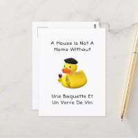 Baguette et canard à vin en caoutchouc Beret