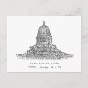 Carte Postale Baha'i House of Worship, Kampala, Ouganda