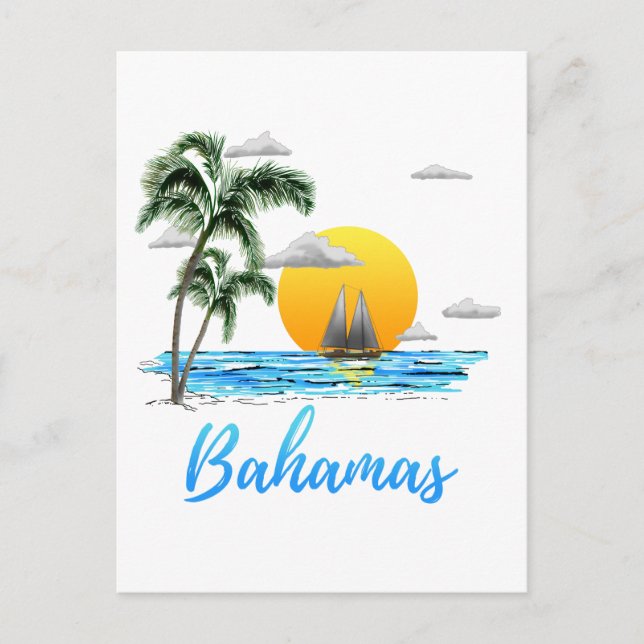 Carte Postale Bahamas Vacances (Devant)