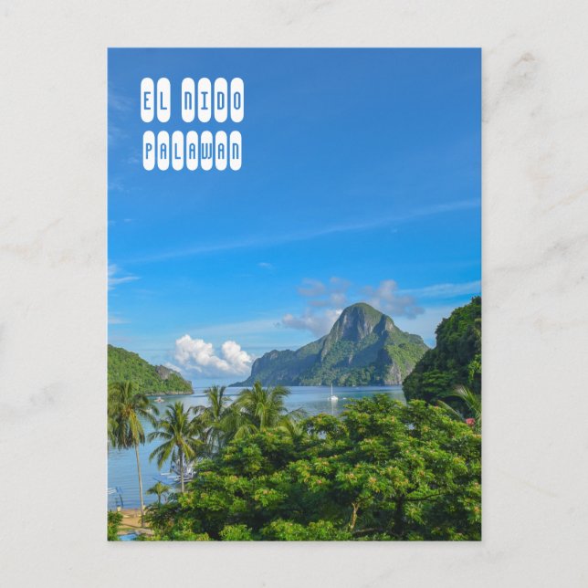 Carte Postale Baie Bacuit à El Nido Palawan (Devant)