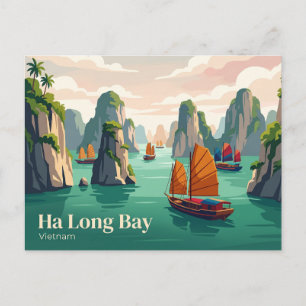 Carte Postale Baie d'Along Viêt Nam