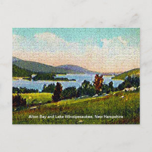 Carte Postale Baie d'Alton et lac Winnipesaukee, New Hampshire
